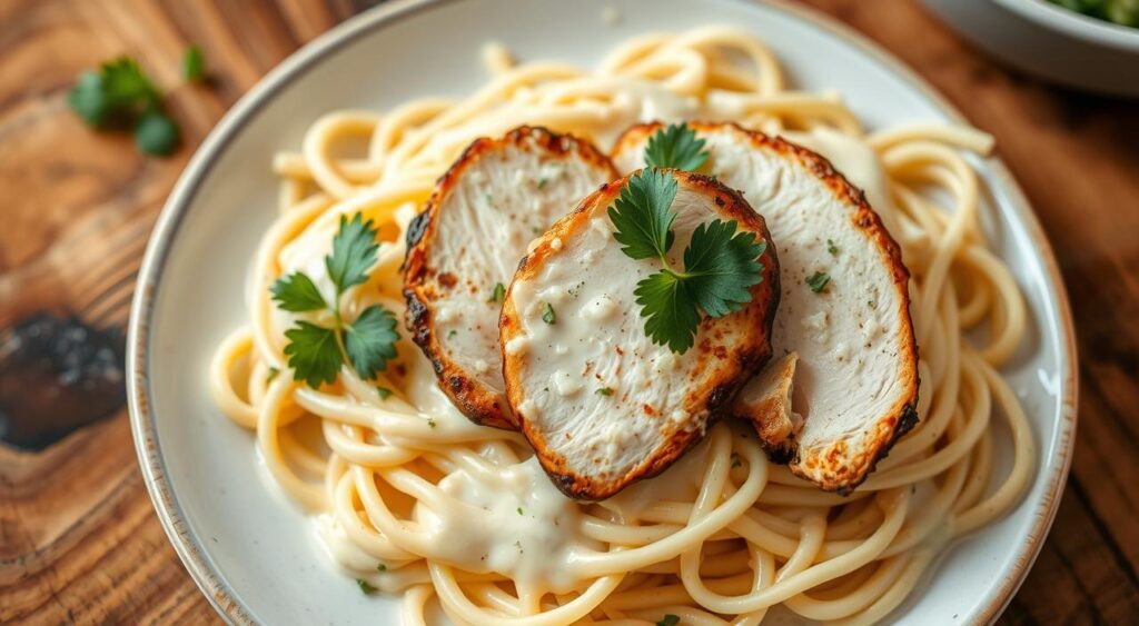 fettuccine alfredo with blackened chicken recipe
